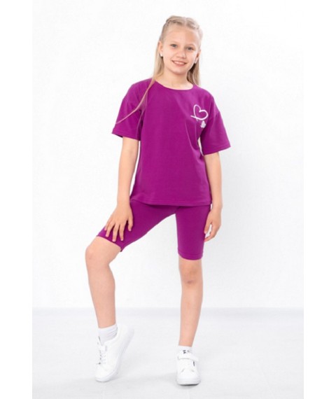 Комплект для дівчинки (футболка+велосипедки) Носи Своє 110 Блакитний (6420-036-33-v7)