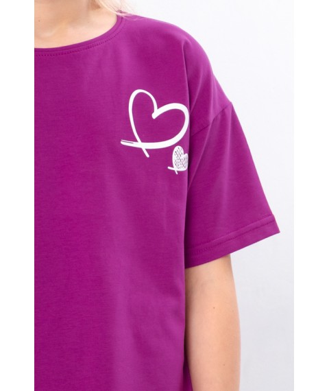 Комплект для дівчинки (футболка+велосипедки) Носи Своє 134 Рожевий (6420-036-33-v18)