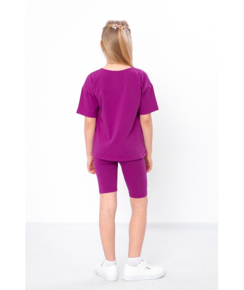 Комплект для дівчинки (футболка+велосипедки) Носи Своє 122 Рожевий (6420-036-33-v3)