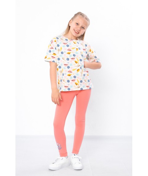 Комплект для дівчинки (футболка+лосини) Носи Своє 122 Помаранчевий (6427-043-33-v7)