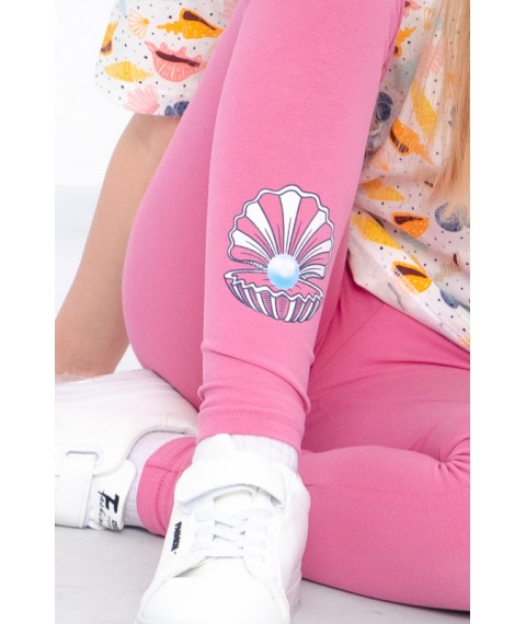 Комплект для дівчинки (футболка+лосини) Носи Своє 134 Рожевий (6427-043-33-v13)
