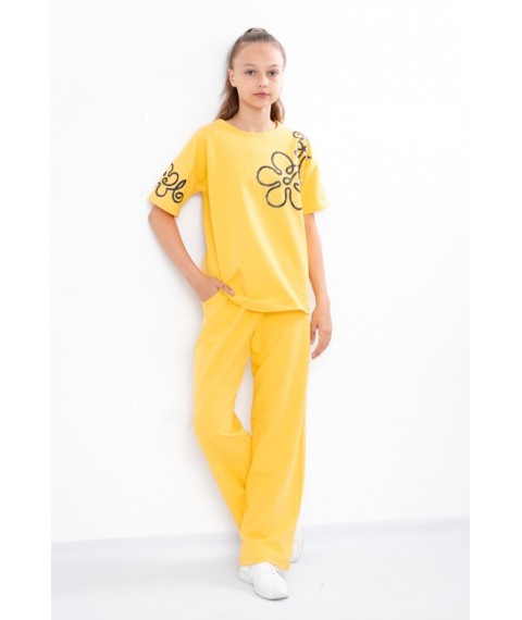 Комплект для дівчинки підлітковий (футболка+штани) Носи Своє 152 Жовтий (6430-057-33-v6)