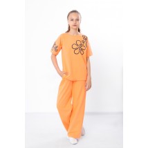 Комплект для дівчинки підлітковий (футболка+штани) Носи Своє 170 Помаранчевий (6430-057-33-v17)