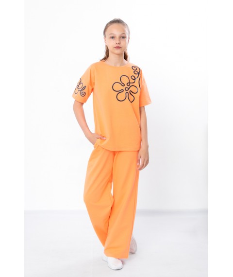 Комплект для дівчинки підлітковий (футболка+штани) Носи Своє 146 Помаранчевий (6430-057-33-v5)
