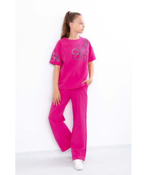 Комплект для дівчинки підлітковий (футболка+штани) Носи Своє 140 Рожевий (6430-057-33-v2)