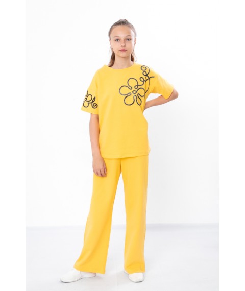 Комплект для дівчинки підлітковий (футболка+штани) Носи Своє 140 Жовтий (6430-057-33-v0)