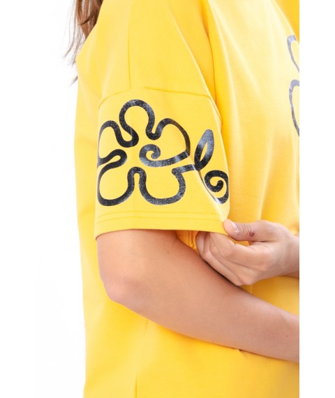 Комплект для дівчинки підлітковий (футболка+штани) Носи Своє 158 Жовтий (6430-057-33-v10)