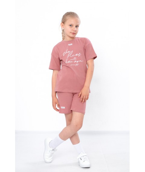 Комплект для дівчинки (футболка+шорти) Носи Своє 110 Рожевий (6431-036-33-v1)