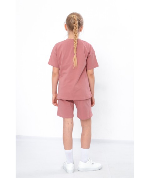 Комплект для дівчинки (футболка+шорти) Носи Своє 122 Рожевий (6431-036-33-v6)