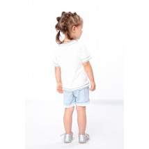 Комплект ясельний для дівчинки (футболка+шорти) Носи Своє 92 Блакитний (5021-001-33-5-v5)