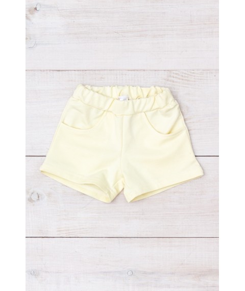Shorts for girls Wear Your Own 152 Yellow (6033-057-1-v227)
