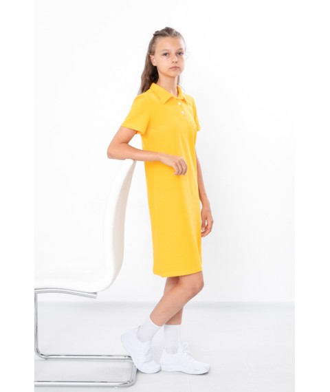 Сукня-поло для дівчинки Носи Своє 164 Лимонний (6211-091-v34)