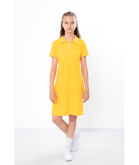Сукня-поло для дівчинки Носи Своє 164 Лимонний (6211-091-v34)