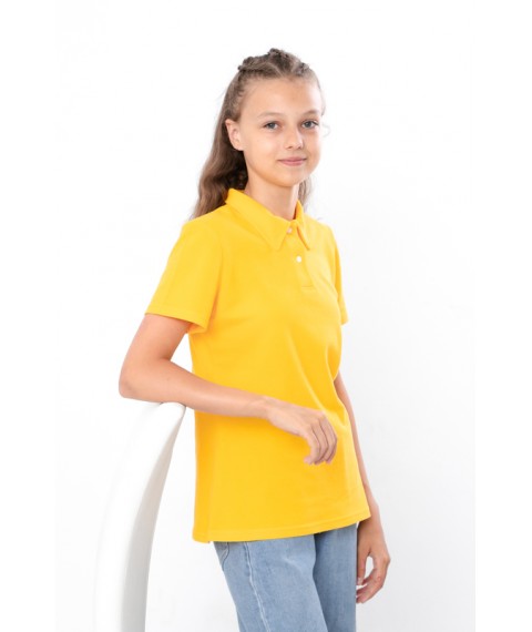 Футболка-поло для дівчинки (підліткова) Носи Своє 158 Жовтий (6212-091-v15)