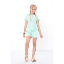 Комплект для дівчинки (блуза+шорти) Носи Своє 110 Мята (6432-118-v1)