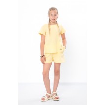 Комплект для дівчинки (блуза+шорти) Носи Своє 122 Жовтий (6432-118-v6)
