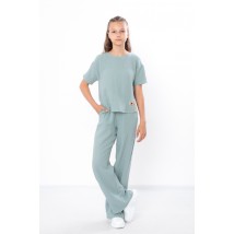 Комплект для дівчинки підлітковий (блуза+штани) Носи Своє 158 Зелений (6433-118-v9)