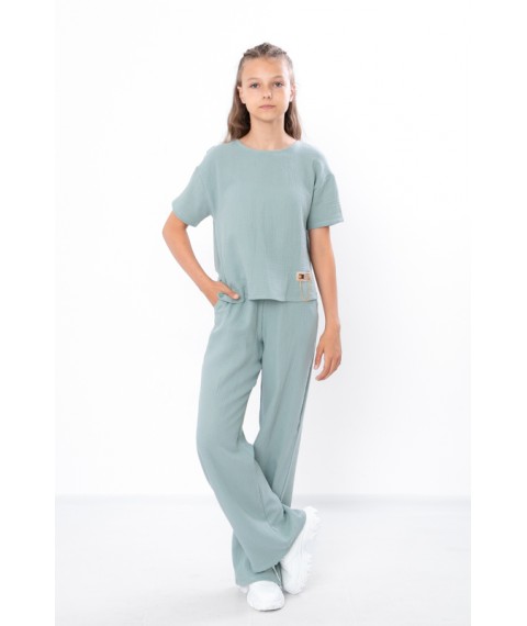 Комплект для дівчинки підлітковий (блуза+штани) Носи Своє 158 Зелений (6433-118-v9)