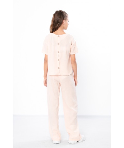 Комплект для дівчинки підлітковий (блуза+штани) Носи Своє 170 Бежевий (6433-118-v16)
