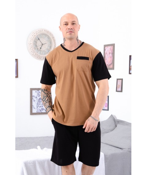 Men's pajamas (T-shirt + shorts) Nosy Svoe 60 Beige (8196-001-v7)