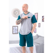 Men's pajamas (T-shirt + shorts) Nosy Svoe 60 Gray (8196-001-v6)