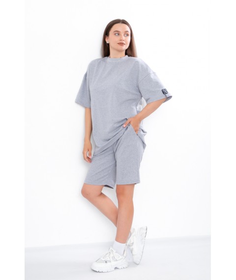 Комплект жіночий (футболка+шорти-бермуди) Носи Своє 46 Сірий (8400-057-v4)
