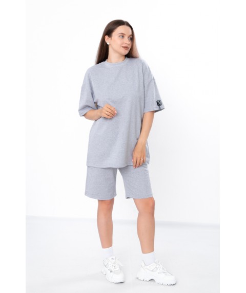 Комплект жіночий (футболка+шорти-бермуди) Носи Своє 54 Сірий (8400-057-v16)