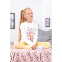 Pajamas for girls Wear Your Own 122 White (6076-023-33-5-v12)