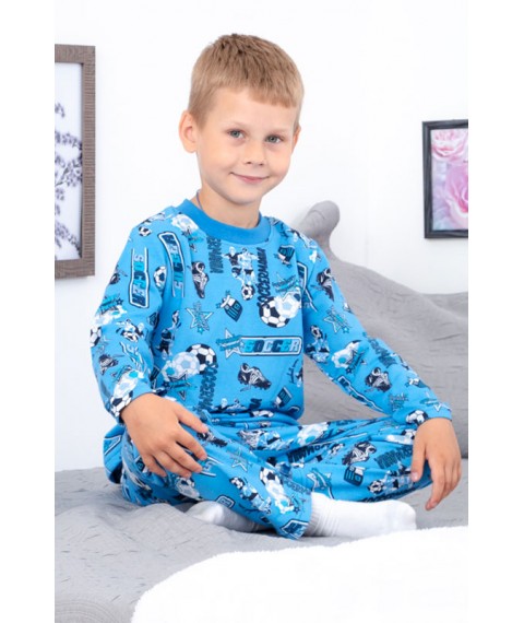Піжама для хлопчика (тепла) Носи Своє 122 Темно-блакитний (6076-024-4-v28)