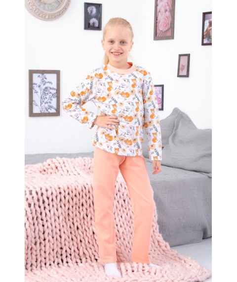Піжама для дівчинки (тепла) Носи Своє 122 Світло-персиковий (6076-024-5-1-v41)