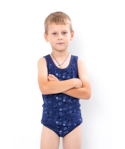 Комплект для хлопчика (майка+труси) Носи Своє 110 Синій (6088-002-v2)
