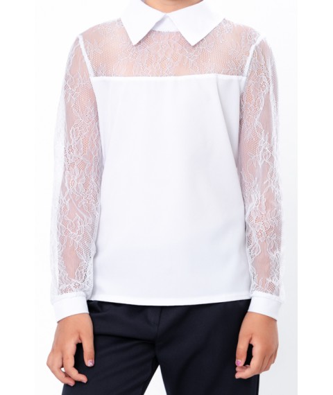 Blouse with lace sleeves Nosy Svoe 128 White (6138-066-v7)