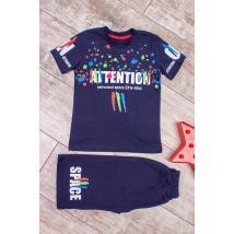 Комплект для хлопчика (футболка+бриджі) Носи Своє 110 Темно-синій (6187-057-33-v17)