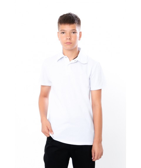 Polo shirt for boys Wear Your Own 128 White (6210-091-v0)