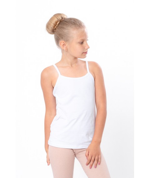 Tank top for girls (teens) Wear Your Own 164 White (6289-036-v17)