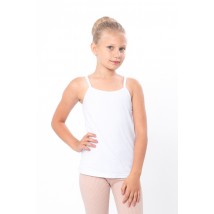 Tank top for girls (teens) Wear Your Own 164 White (6289-036-v17)