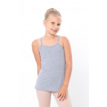 Tank top for girls (teens) Wear Your Own 158 Gray (6289-036-v15)