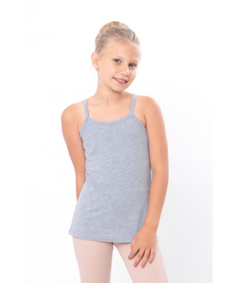 Tank top for girls (teens) Wear Your Own 140 Gray (6289-036-v3)