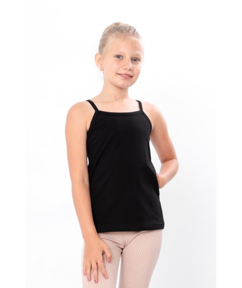 Tank top for girls (teens) Wear Your Own 170 Black (6289-036-v20)