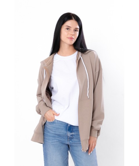 Women's zip-up hoodie (oversize) Nosy Svoe M/175 Beige (3357-057-v3)