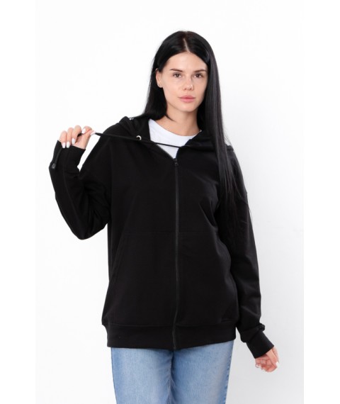 Zip Hoodie for Women (Oversize) Wear Your Own S/172 Black (3357-057-v1)