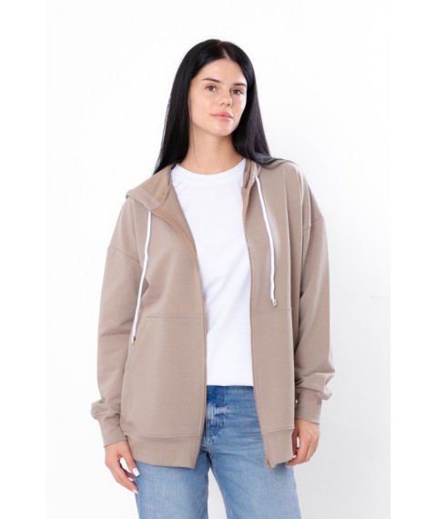 Women's zip-up hoodie (oversize) Nosy Svoe M/175 Beige (3357-057-v3)