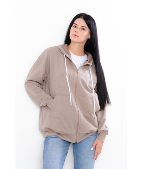 Women's zip-up hoodie (oversize) Nosy Svoe M/175 Beige (3357-057-v3)