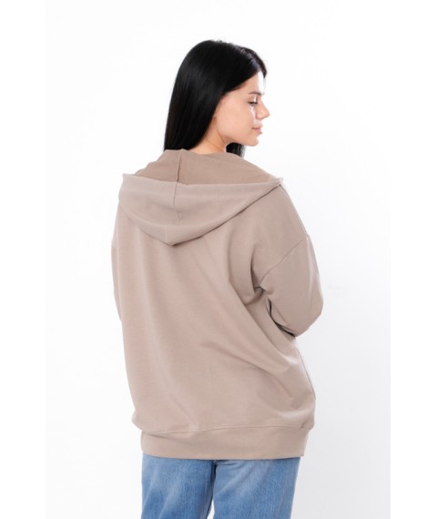 Women's zip-up hoodie (oversize) Nosy Svoe M/175 Beige (3357-057-v3)