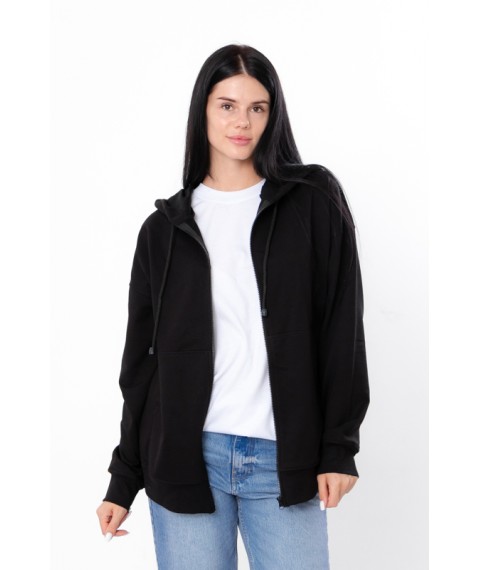 Zip Hoodie for Women (Oversize) Wear Your Own S/172 Black (3357-057-v1)