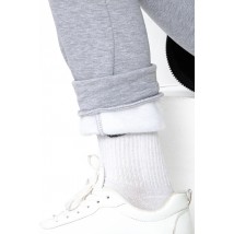 Warm pants for boys (teens) Wear Your Own 164 Gray (6232-025-v0)
