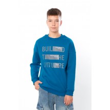 Sweatshirt for a boy (adolescent) Wear Your Own 152 Turquoise (6393-025-33-1-v5)