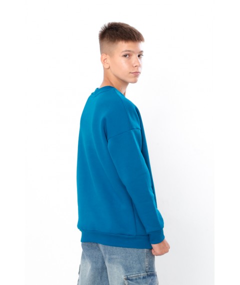 Sweatshirt for a boy (adolescent) Wear Your Own 158 Turquoise (6393-025-33-1-v6)