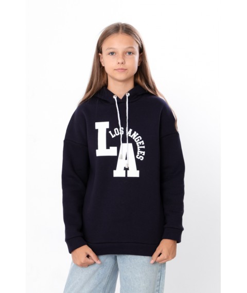 Hoodies for girls (teens) Wear Your Own 170 Blue (6399-025-33-2-v13)
