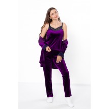 Women's set (robe, T-shirt, pants) Wear Your Own 42 Violet (8258-082-v20)